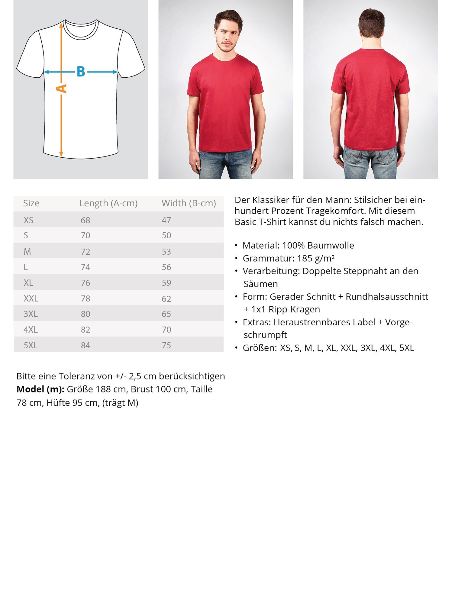 T-Shirt (Herren) - Willst du im Licht stehen... – Bild 21